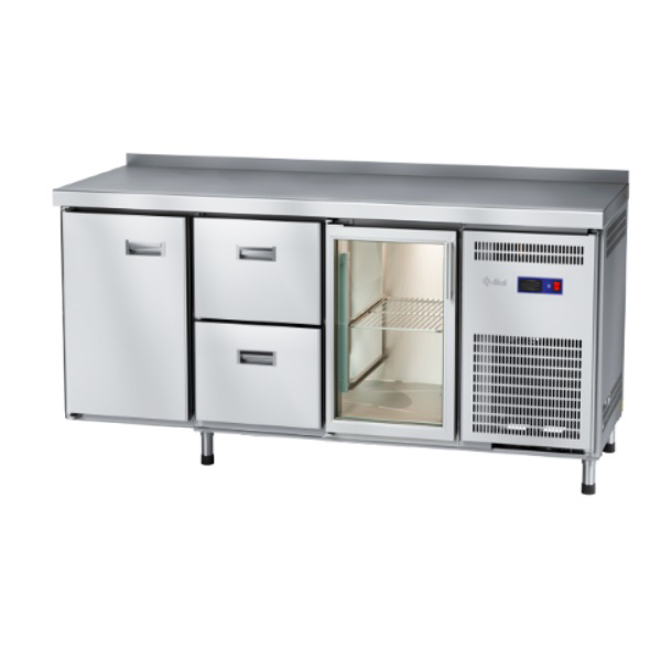 Стол холодильный Abat СХС-70-02 (дверь, ящики 1/2, дверь-стекло)