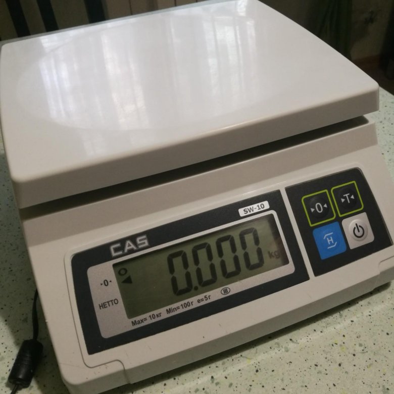 Весы электронные порционные CAS SW I-10 1 дисплей