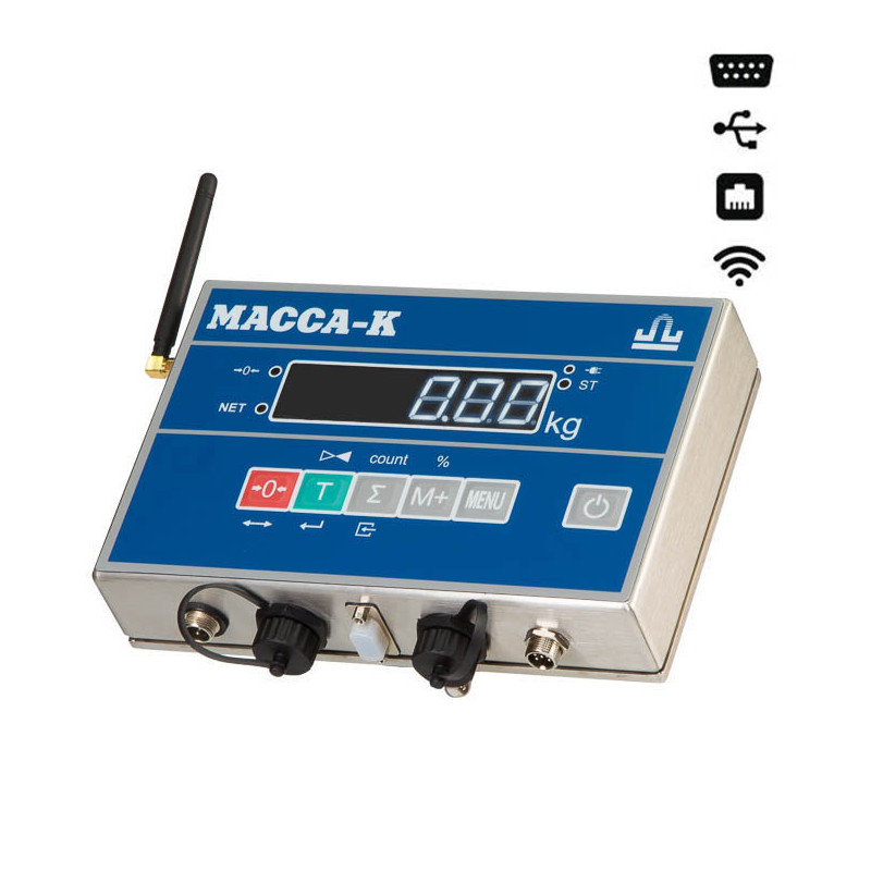Весы Масса-К ТВ-M-60.2-АB(RUEW)1 с интерфейсами RS, USB, Ethernet, WiFi и влагозащитой