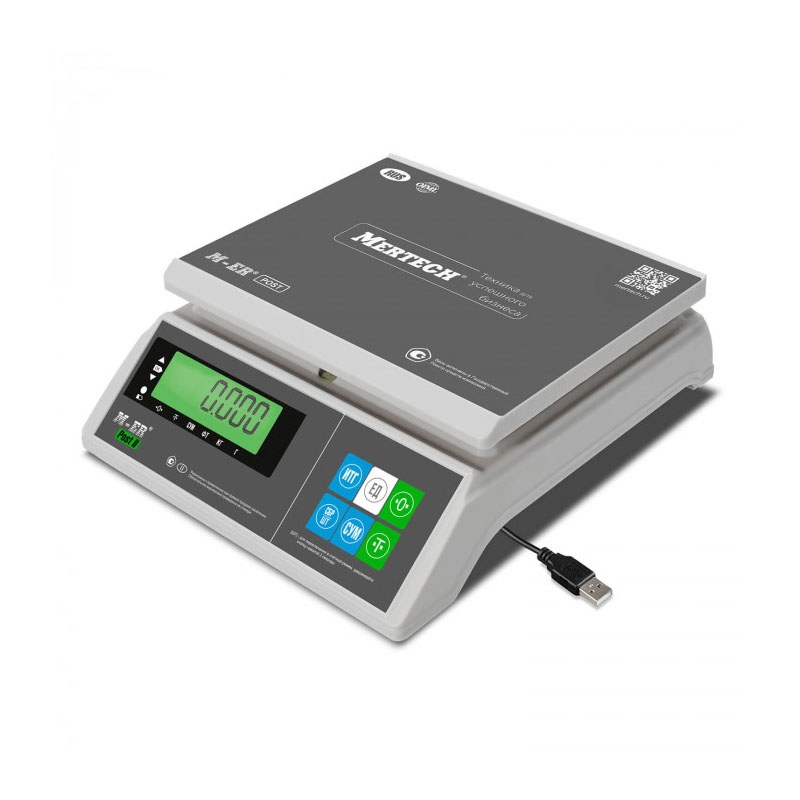 Порционные весы Mertech M-ER 326 AFU-6.01 "Post II" LCD USB-COM