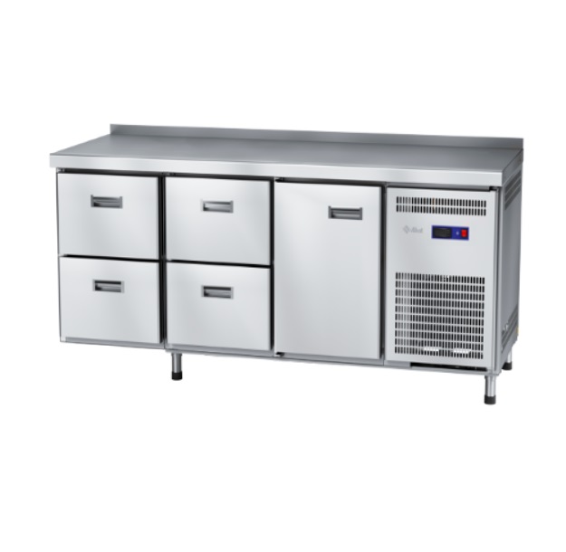 Стол холодильный Abat СХС-60-02 (ящики 1/2, ящики 1/2, дверь)