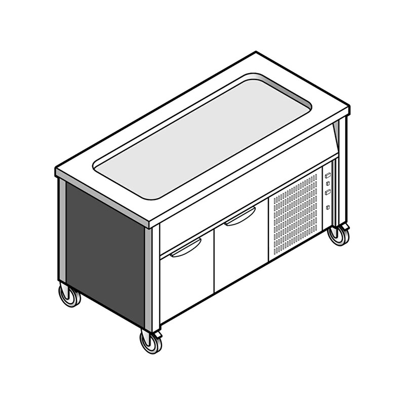 картинка Прилавок EMAINOX EVPR 12 8035220 с охлаждаемой поверхностью на холодильном шкафу