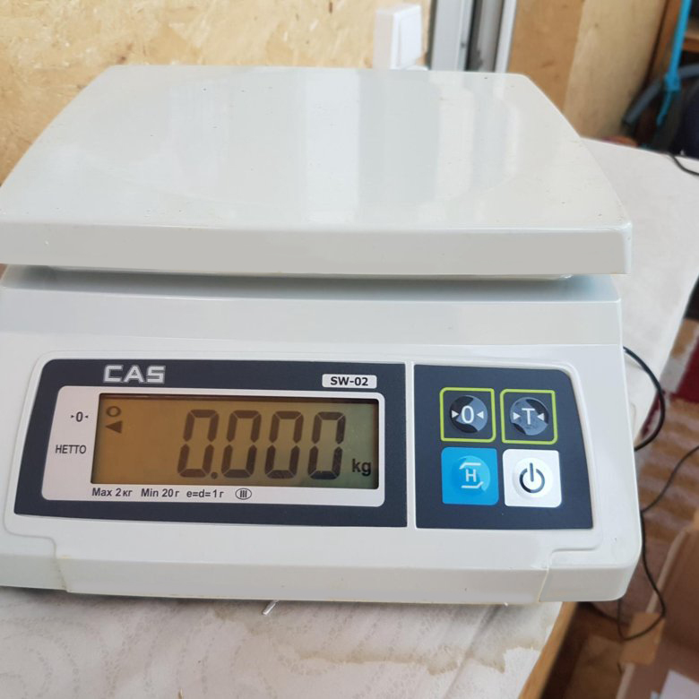 Весы электронные порционные CAS SW I-2 2 дисплея