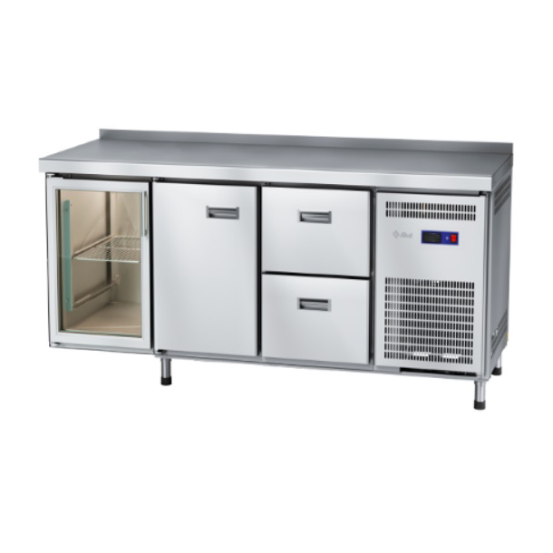 Стол холодильный Abat СХС-70-02 (дверь-стекло, дверь, ящики 1/2)