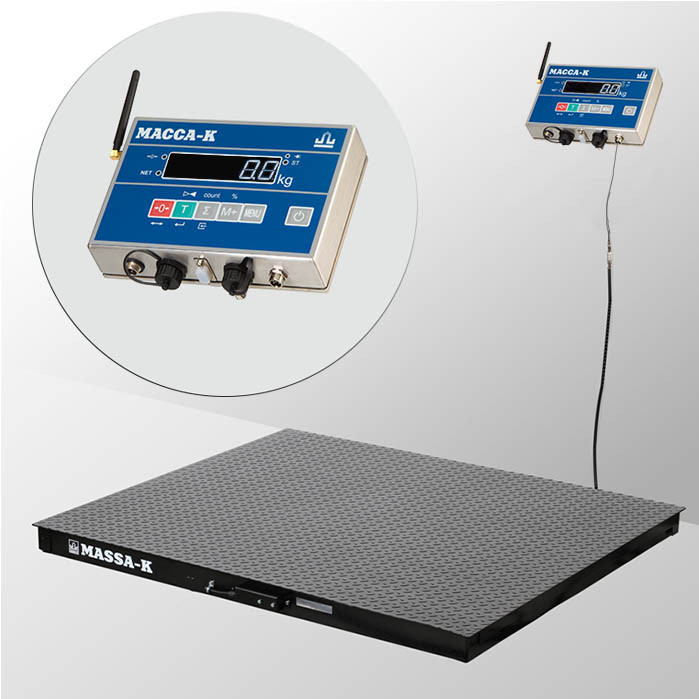 картинка Весы Масса-К 4D-PМ-20/15-1000-AB(RUEW) с интерфейсами RS, USB, Ethernet, WiFi и влагозащитой