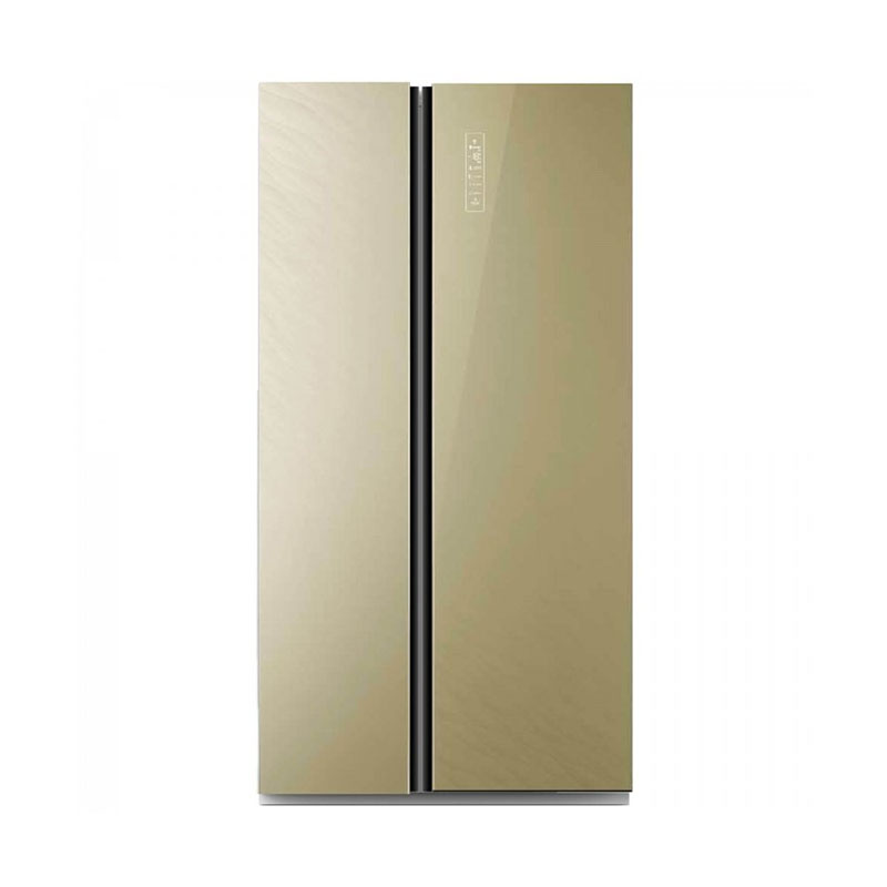 Холодильник Side-by-side Бирюса SBS 587 GG бежевое стекло