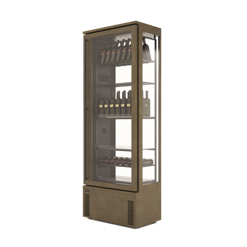 Шкаф винный DECANTER EMAINOX 1 дверь без полок полированная сталь
