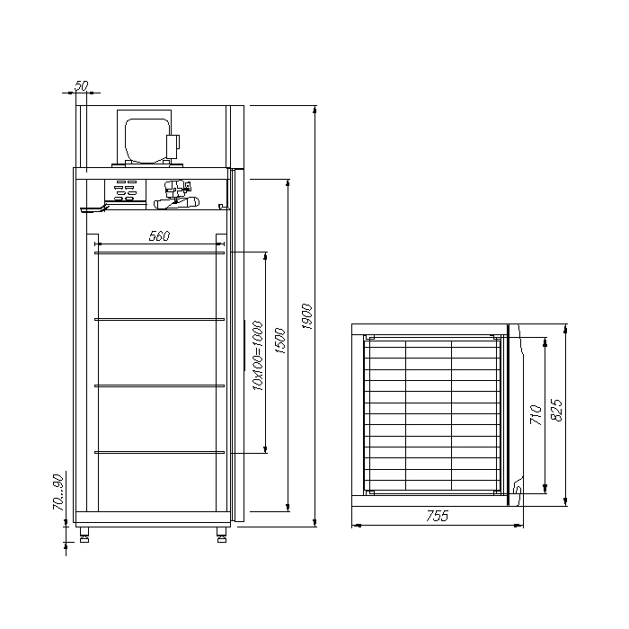 картинка Шкаф холодильный Carboma R700