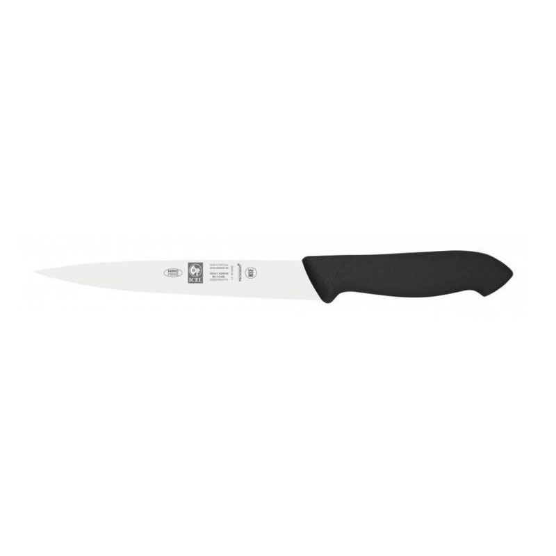 картинка Нож филейный для рыбы ICEL HORECA PRIME 28100.HR08000.180 черный 18см