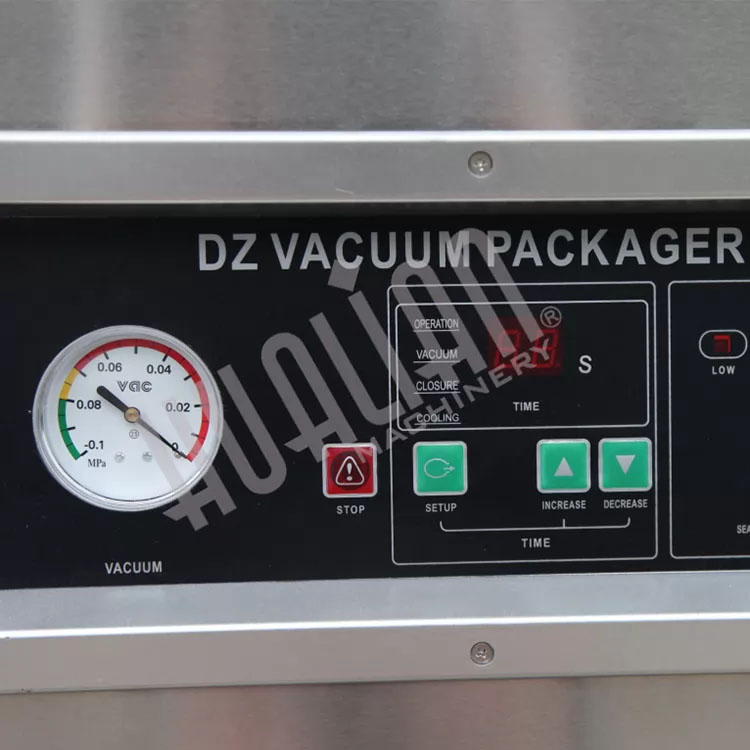 картинка Напольная вакуум-упаковочная машина Hualian DZQ-400/2F SS (нерж., газ) NEW