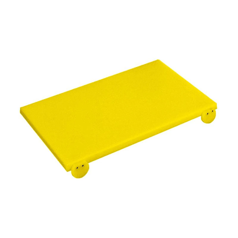 картинка Доска разделочная с упорами Paderno 42543-01 530x325мм h20мм желтая