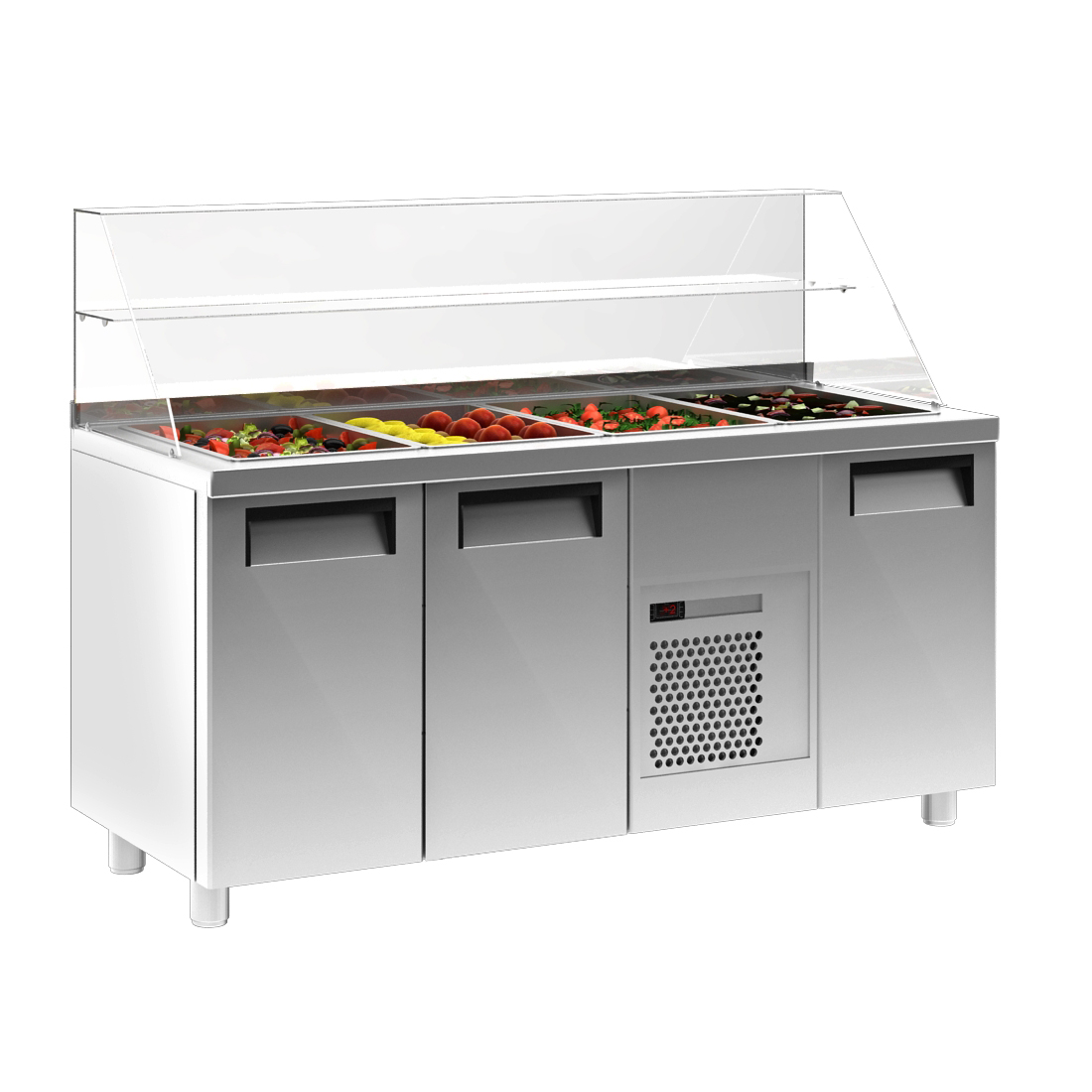 Холодильный стол для салатов T70 M3sal-1 9006/9005 (SL 3GN Carboma)