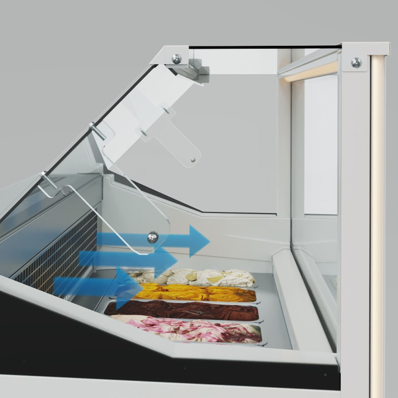 картинка Витрина для мороженого Carboma IC72 SL 1,3-1 индивидуальное исполнение