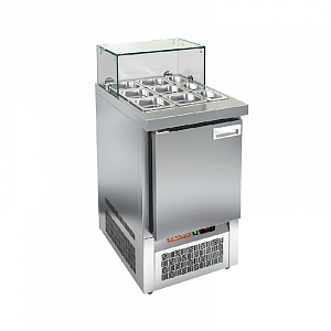 картинка Стол холодильный для салатов HICOLD SLE3-1GN низкое стекло