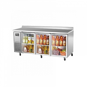 картинка Холодильный стол с бортом Turbo Air KGWR18-3-700 со стеклянной дверью