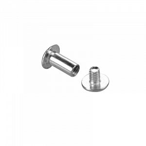 картинка Винт полиграфический металлический 10 мм BINDING SCREW-10, цвет серебро EPG