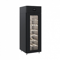 картинка Шкаф холодильный Polair CS107-Bakery Br тип 1 black со стеклом