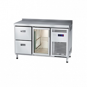 картинка Стол холодильный Abat СХС-70-01-СО (ящики 1/2, дверь-стекло) охлаждаемая столешница