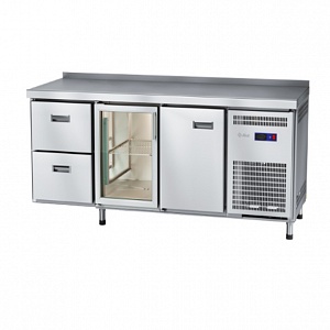 картинка Стол холодильный Abat СХС-70-02 (ящики 1/2, дверь-стекло, дверь)