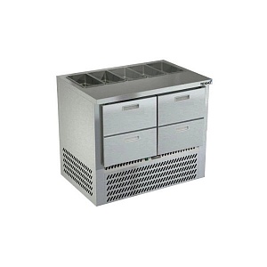 картинка Cтол охлаждаемый  для салатов Техно-ТТ СПН/С-125/04-1006 без борта, нижний агрегат, 1/1, 1/3 и 1/6