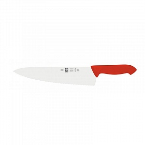картинка Нож поварской с волнистой кромкой Шеф ICEL HORECA PRIME 28400.HR60000.250 красный
