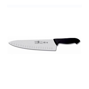 картинка Нож поварской Шеф с бороздками ICEL HORECA PRIME 28100.HR80000.250 черный 25см