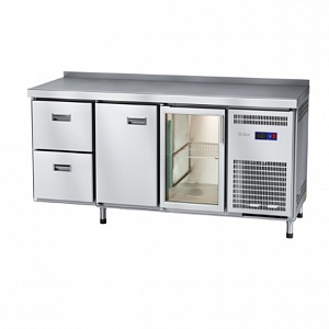 картинка Стол холодильный Abat СХН-70-02 (ящики 1/2, дверь, дверь-стекло)