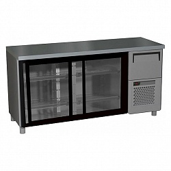 картинка Холодильный барный стол T57 M2-1-C 9006-1(2)9 (BAR-360К Carboma)