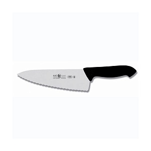 картинка Нож поварской с волнистой кромкой Шеф ICEL HORECA PRIME 28100.HR60000.250 черный